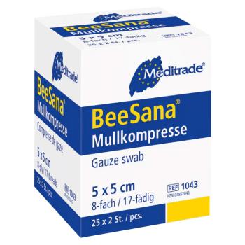 BeeSana® sterile Mullkompresse - 12-fach von Meditrade