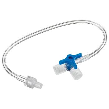 Discofix®-3 mit Verlängerung 25 cm, blau von B. Braun