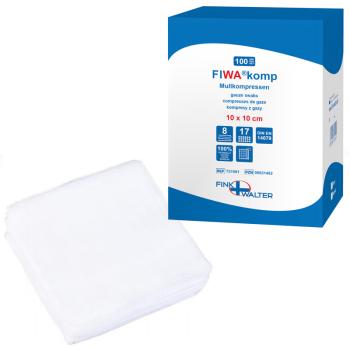 FIWA®komp Mullkompressen, unsteril, 8-fach von Fink & Walter