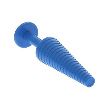 Katheterstopfen mit Handgriff 55 mm blau von Dahlhausen
