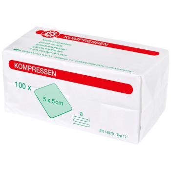 NOBAMED Mullkompresse, unsteril, 8-fach