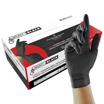 SELECT® BLACK Latex-Untersuchungshandschuhe von Unigloves