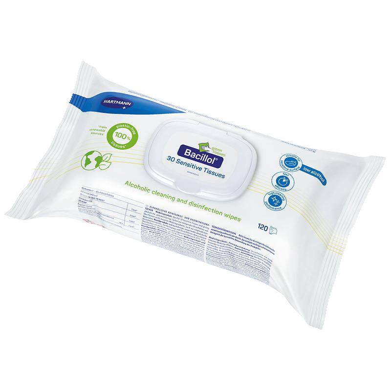 Bacillol® 30 Sensitive Green Tissues von HARTMANN