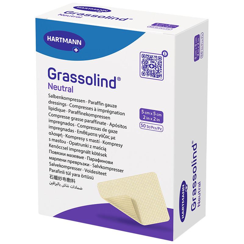 Grassolind® Salbenkompresse 5 x 5 cm von HARTMANN